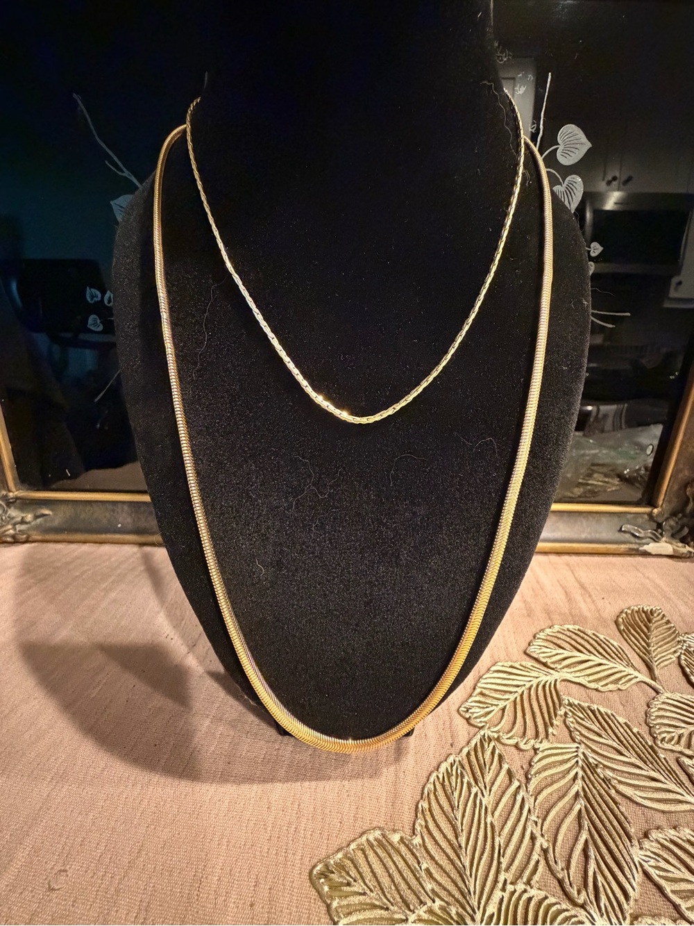 Gold Layered Snake Chain Necklace Set - Women Jewelry